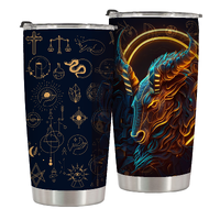 The Capricorn Enigma 20 Oz Travel Tumbler Great for Christmas,Birthday As a gift for Writer,Archaeologist for Offering Comfort,Stress Relief,Aesthetically Pleasing 