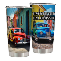 I'M Not Old I'M Classic 20 Oz Travel Tumbler Great for Birthday,Retirement,Sympathy As a gift for Father,Grandparents,Grandfather,Grandmother,Father-in-Law for Encouraging Success,Offering Comfort 