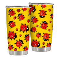 Coccinella Septempunctata Ladybug Stainless Steel Insulated Tumblers 20 Oz - Cute Tumbler for Daughter - Daughter,Girls Gifts - Birthday Gifts