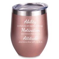 Ability Motivation Attitude,Inspirational Gifts for Women,Stainless Steel Insulated Tumbler 12 Oz,Gifts for Friend,Coworker,Colleague,Women,Men,Boy,Girls,Mom