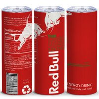 Red Bull Printed Tumbler,Funny Tumbler,20 OZ Insulated Vacuum Skinny Tumbler,Gifts for Friend,Classmate,Women,Men,Boy,Girls,1 Pcs