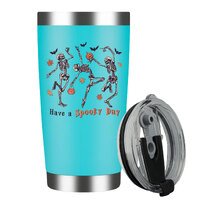Have A Spooky Day Stainless Steel Insulated Tumbler With Lid 20oz , Travel Coffee Mug , Novelty Gifts