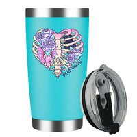 Dead Inside Stainless Steel Insulated Tumbler With Lid 20oz , Travel Coffee Mug , Novelty Gifts