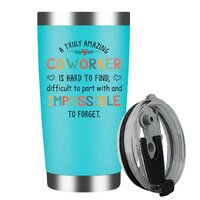 A Truly Amazing Coworker  Stainless Steel Insulated Tumbler With Lid 20oz , Travel Coffee Mug , Novelty Gifts