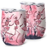 Skull Tumbler,Halloween Tumblers-12 Oz Stainless Steel Insulated Tumbler, Gifts for Children,Friend,Colleague,Child,Women,Men,Boy,Girls 