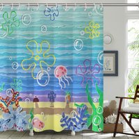  Anime Shower Curtain Ocean Shower Curtain,Shower Curtain,Shower Curtains for Bathroom,Bath Curtain,72x72 Inches