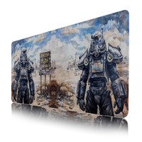 Funny Fallout Mouse Pad,Cool Gaming Mouse Pad,Funny XL Gaming Mouse Pad for Desk,Large Computer Keyboard Offic Desk Mat Mouse Pad,Waterproof Desk Pad, 900X400 mm