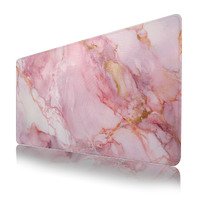 Cute Pink Mouse Pad,Marble Mouse Pad,Mouse Pads for Desk for Women,Funny XL Gaming Mouse Pad for Desk,Large Computer Keyboard Offic Desk Mat Mouse Pad,Waterproof Desk Pad, 900X400 mm