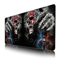 Funny Skull Mouse Pad,Cool Gaming Xl Mouse Pads,Funny XL Gaming Mouse Pad for Desk,Large Computer Keyboard Offic Desk Mat Mouse Pad,Waterproof Desk Pad, 900X400 mm
