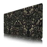 Funny Black Desk Mat Pad,XL Gaming Mouse Pad,Funny XL Gaming Mouse Pad for Desk,Large Computer Keyboard Offic Desk Mat Mouse Pad,Waterproof Desk Pad, 900X400 mm