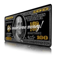 Natural Rubber Non-Slip Dollar Large Mouse Pad,Funny XL Gaming Desk Mat for Keyboard and Mouse,Funny XL Gaming Mouse Pad for Desk,Large Computer Keyboard Offic Desk Mat Mouse Pad,Waterproof Desk Pad, 900X400 mm