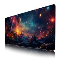 Galaxy Mouse Pad,Funny Gaming Mouse XL,Funny XL Gaming Mouse Pad for Desk,Large Computer Keyboard Offic Desk Mat Mouse Pad,Waterproof Desk Pad, 900X400 mm