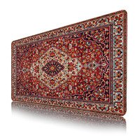 Persian Rug Mouse Mat,Boho Gaming Mousepad,Funny XL Gaming Mousepad for Desk with Stitched Edges,Large Computer Keyboard Offic Desk Mat Mousepad,Waterproof Desktop Pad, 900X400 MM