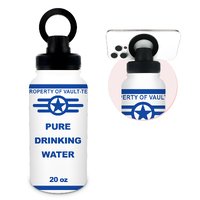 Pure Drinking Water Tumbler,Personalized Gifts for Fallout Merchandise Lover,20 Oz Magnetic Insulated Stainless Steel Water Bottle Tumbler,Leak Spill Proof Water Bottles