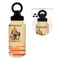 Time to Take Out The Garbage Tumbler,Trump Cups and Mugs,20 Oz Magnetic Insulated Stainless Steel Water Bottle Tumbler,Leak Spill Proof Water Bottles