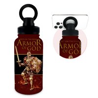 Put The Full Armor Of God 20 oz Water Bottle,Pastor Appreciation Gifts,20 Oz Magnetic Insulated Stainless Steel Water Bottle Tumbler,Leak Spill Proof Water Bottles