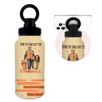 Time to Take Out The Garbage Tumbler,Trump Cups and Mugs,20 Oz Magnetic Insulated Stainless Steel Water Bottle Tumbler,Leak Spill Proof Water Bottles