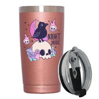 Stainless Steel Insulated Tumbler With Lid - Night Mode - Halloween Gifts - 20oz Coffee Mug,Novelty Gifts