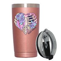 Stainless Steel Insulated Tumbler With Lid - Dead Inside - Halloween Gifts - 20oz Coffee Mug,Novelty Gifts