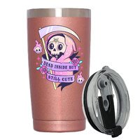 Stainless Steel Insulated Tumbler With Lid - Dead Inside But Still Cute - Halloween Gifts - 20oz Coffee Mug,Novelty Gifts