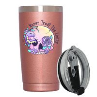 Stainless Steel Insulated Tumbler With Lid - Never Trust The Living - Halloween Gifts - 20oz Coffee Mug,Novelty Gifts
