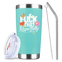 Funny Tumblers for Woman,Unique Tumbler,20 Oz Stainless Steel Vacuum Tumbler,Travel Coffee Mugs,Birthday Gifts (Mint)