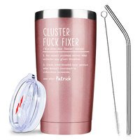 Cluster Fck Fixer Tumbler, Personalized Coworker Mug ,20 OZ  Stainless Steel Insulated Tumbler,Travel Coffee Mugs Water Bottle Birthday Party Gifts